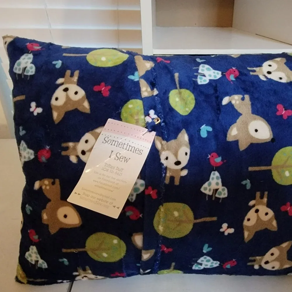 New Small Handmade Minky Fox Pillow